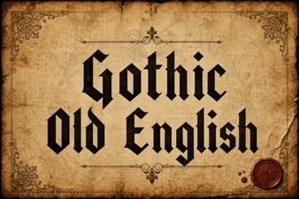 Gothic Old English Font Styles for Creative Design Projects
