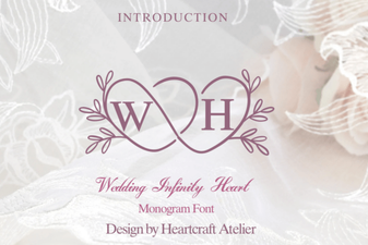 Elegant Wedding Infinity Heart Font for Romantic Designs