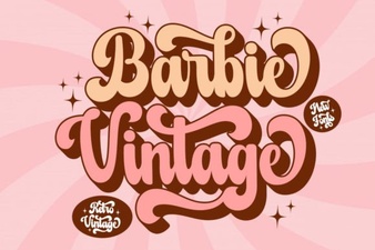 Barbie Vintage Font for Retro Design Projects and Creative Ideas
