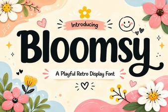 Bloomsy Font: a Charming Handwritten Typeface for Creative Projects
