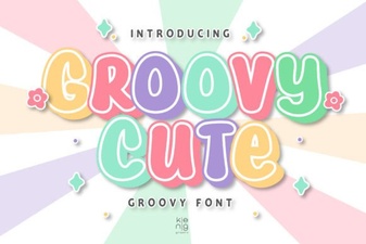 Groovy Cute Font – Fun Retro Display Typeface for Creative Designs