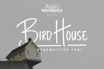 Charming Bird House Font for Creative Design Projects