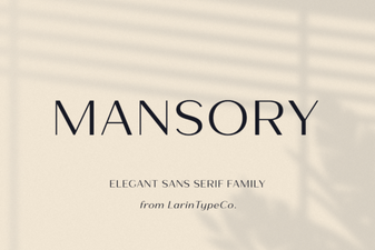 Mansory Font - Modern Sans Serif Typeface for Bold Designs