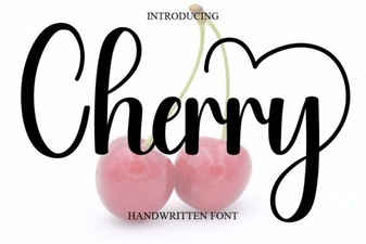 Cherry Font - Free Script Font Download | Elegant Handwritten Typeface