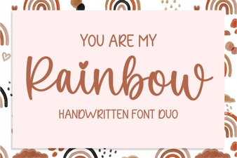 You Are My Rainbow Font: Creative Typography Ideas