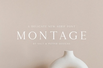 Montage Font: Elegant Serif Typeface for Classic Design Projects