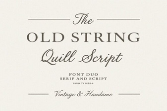 Old String Font - Classic Serif Typeface with Vintage Charm
